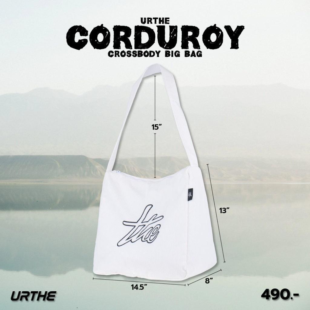 Urthe - กระเป๋าลูกฟูก สะพายข้าง รุ่น CORDUROY BIG BAG