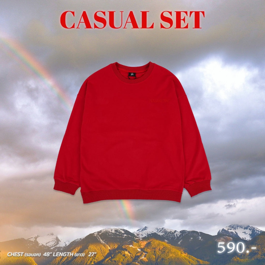 URTHE - เสื้อสเวอเตอร์ แขนยาว รุ่น YOU ARE THE CASUAL SWEATER