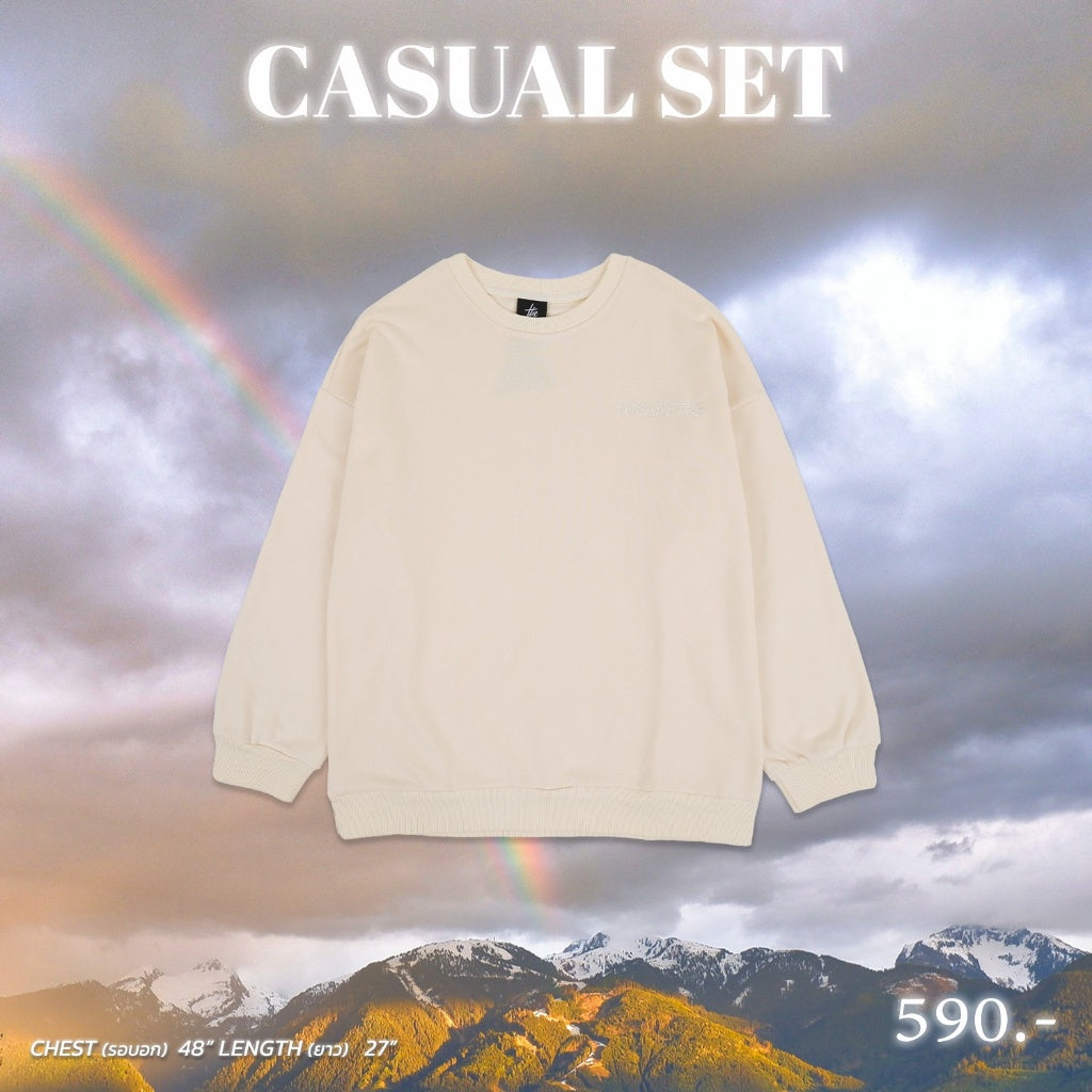 URTHE - เสื้อสเวอเตอร์ แขนยาว รุ่น YOU ARE THE CASUAL SWEATER