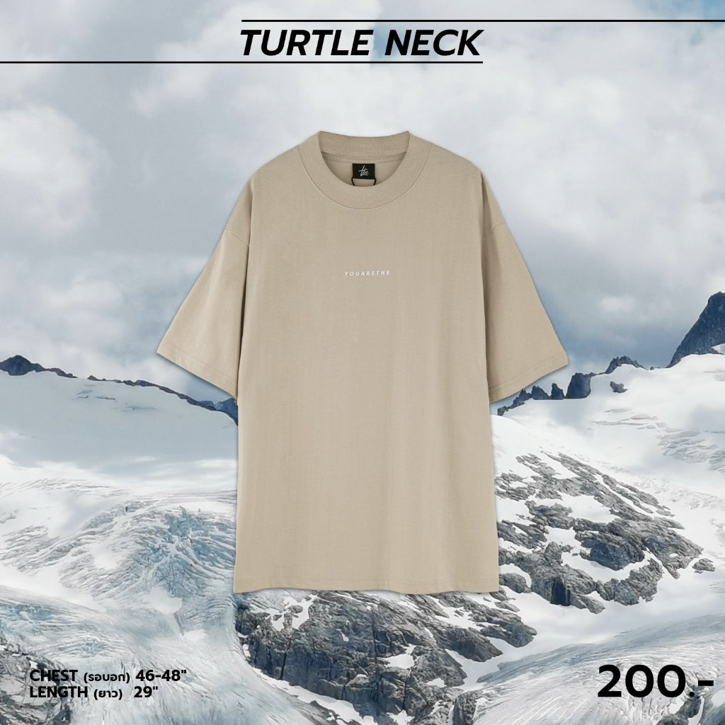 URTHE - เสื้อยืด คอเต่า แขนสั้น รุ่น TURTLE NECK