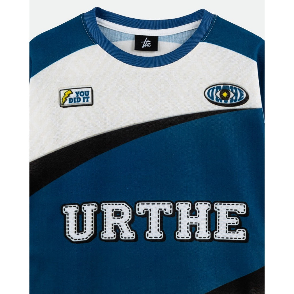 URTHE - เสื้อยืด แขนสั้น Oversize ผ้าจูติ พิมพ์ลายเต็มตัว Col. DIGITAL TRANSFER