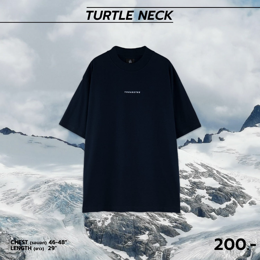 URTHE - เสื้อยืด คอเต่า แขนสั้น รุ่น TURTLE NECK