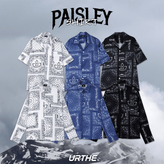 Urthe - เสื้อเชิ้ต พิมพ์ลาย รุ่น PAISLEY SHIRT