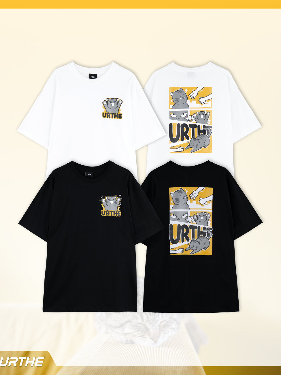 Urthe - เสื้อยืด เสื้อแขนยาว สกรีนลาย รุ่น SLIDTY