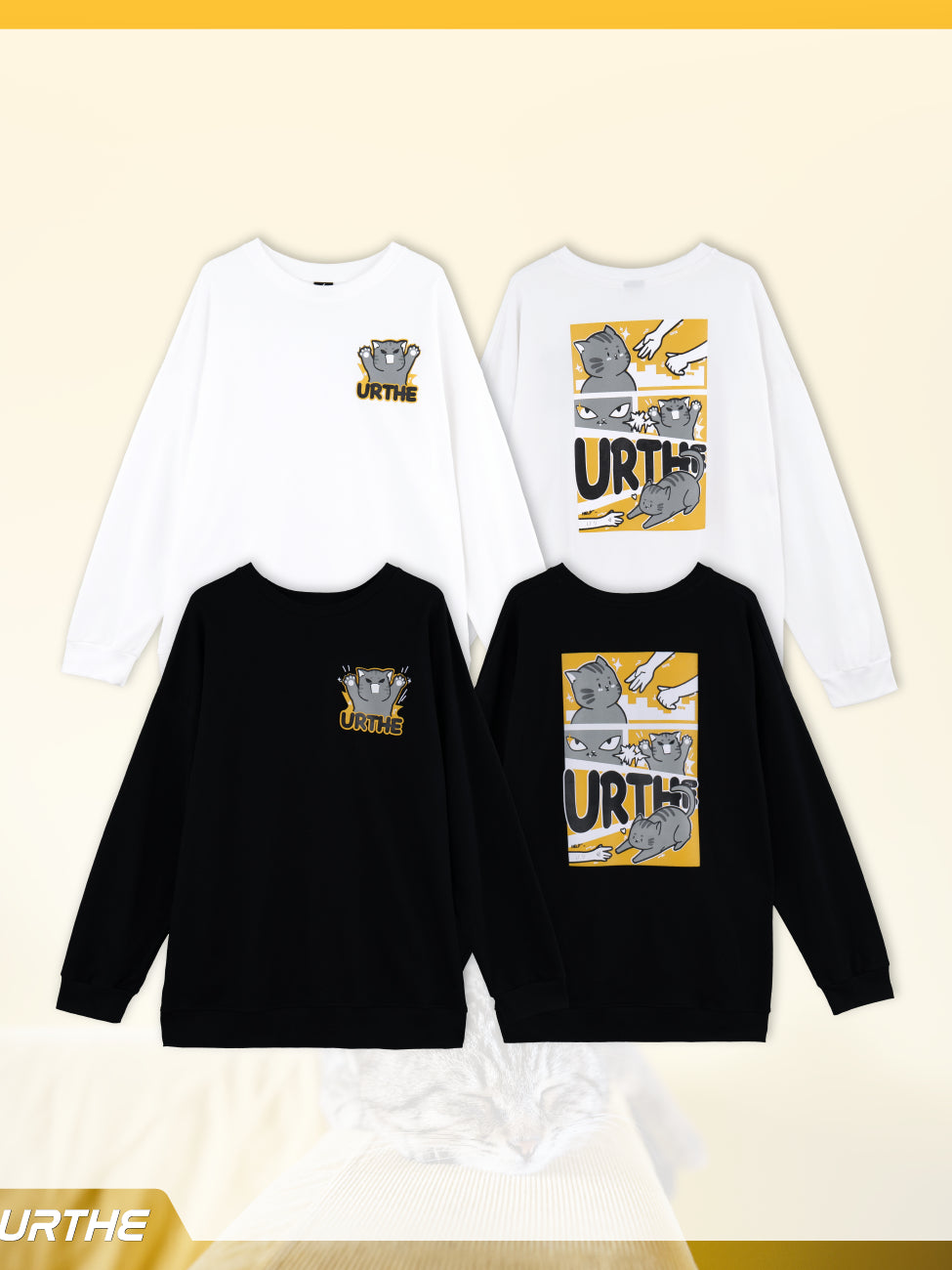 Urthe - เสื้อยืด เสื้อแขนยาว สกรีนลาย รุ่น SLIDTY