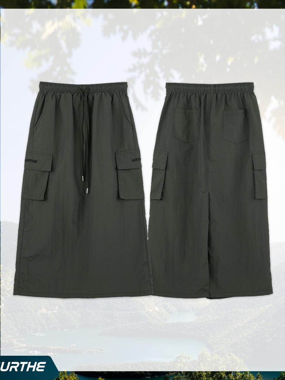 URTHE - กระโปรงยาว คาร์โก้ รุ่น CARGO SKIRT