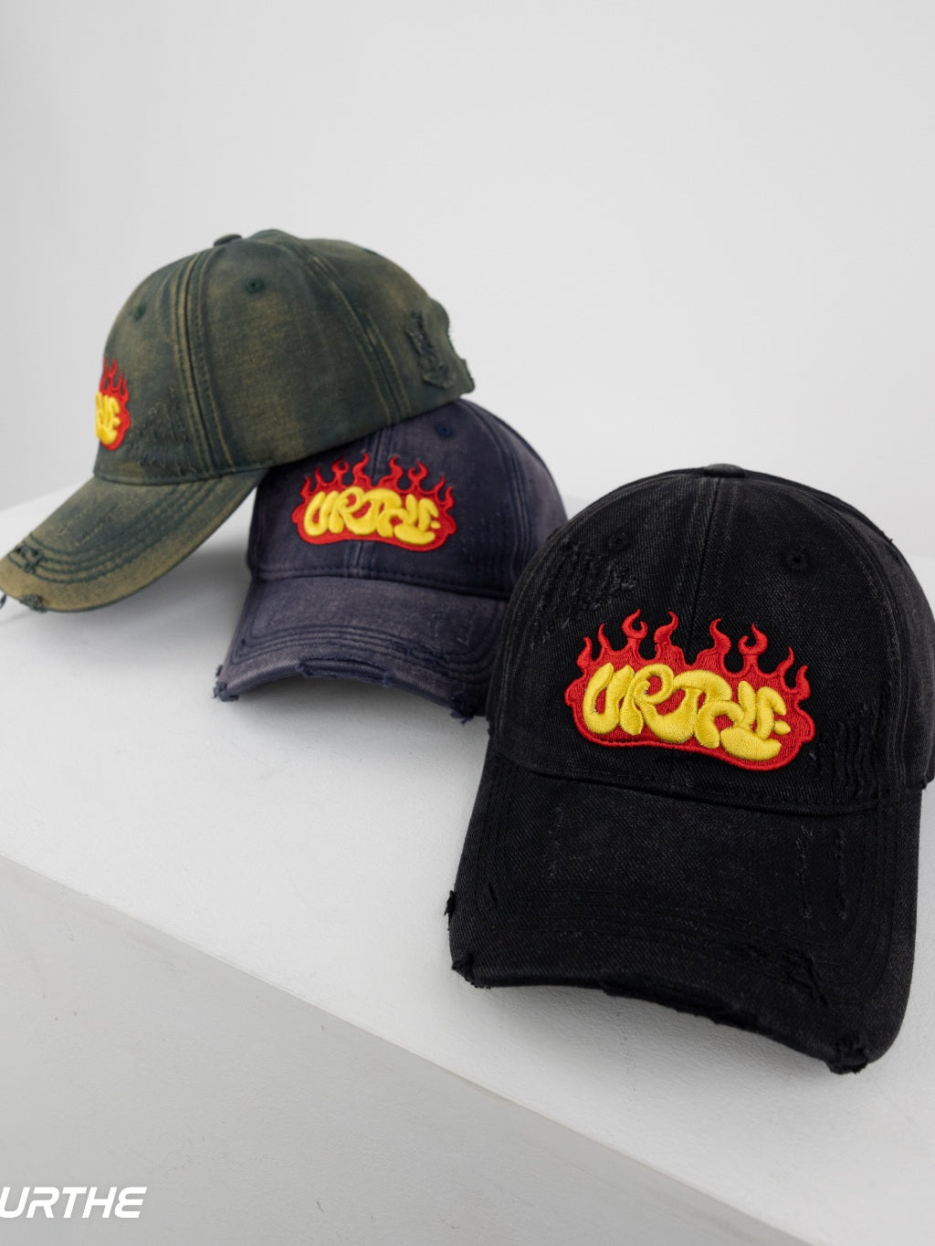 URTHE - หมวกแก๊ป ปักลาย รุ่น FIRE SPIRIT CAP