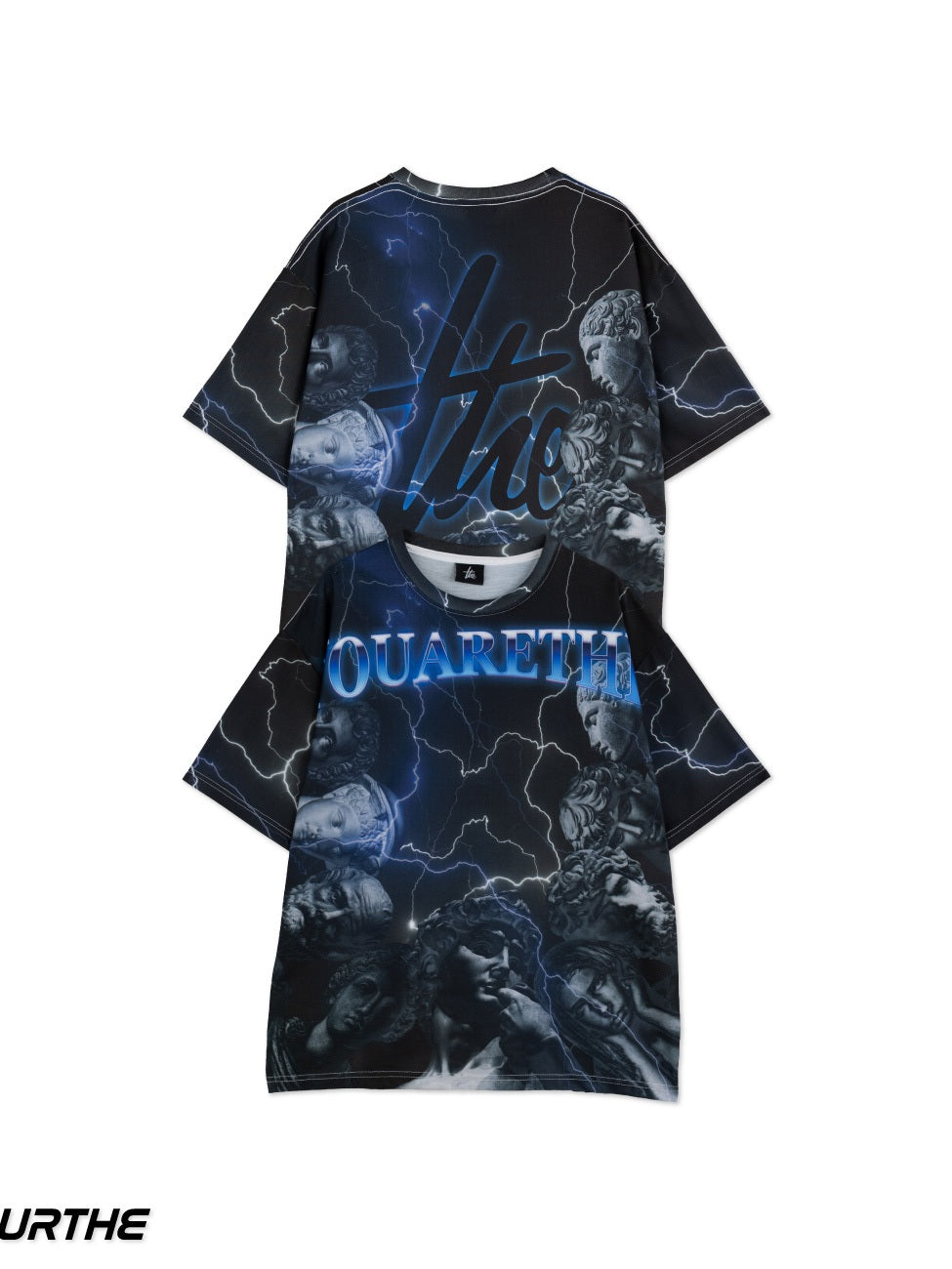 URTHE - เสื้อยืด แขนสั้น OVERSIZE พิมพ์ลายเต็มตัว รุ่น TRANSFER OCT