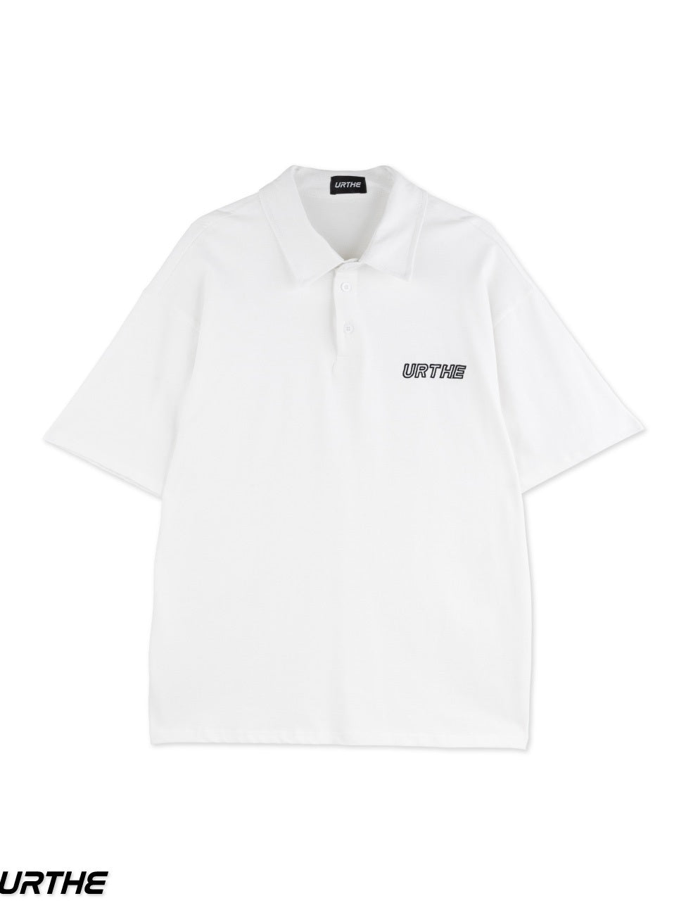 URTHE - เสื้อคอปก ปักโลโก้ รุ่น B&W POLO