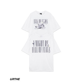 URTHE - เสื้อยืด แขนสั้น สกรีนลาย รุ่น UNISEX DFT