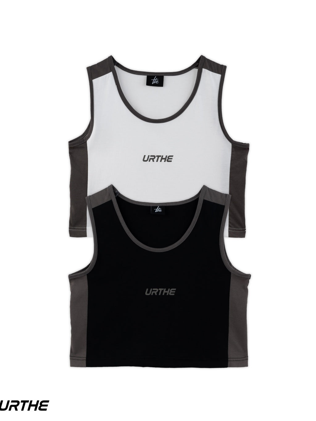 URTHE - เสื้อยืด แขนกุด สกรีนลาย รุ่น TANK TOP CUTOFF