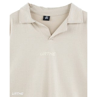 URTHE - เสื้อโปโล แขนสั้น SUPERSIZE สกรีนโลโก้ รุ่น POLO SUPERSIZE