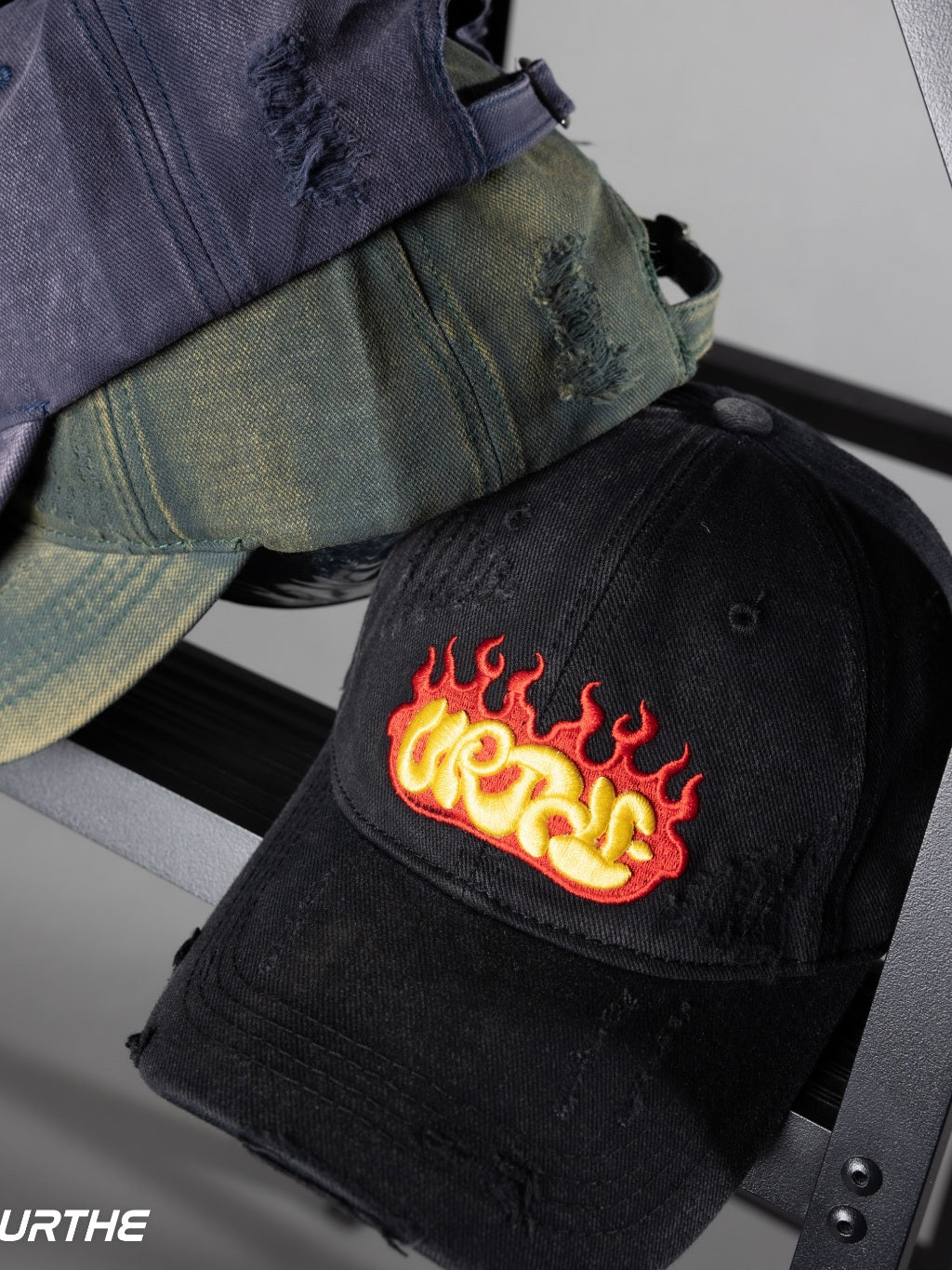 URTHE - หมวกแก๊ป ปักลาย รุ่น FIRE SPIRIT CAP