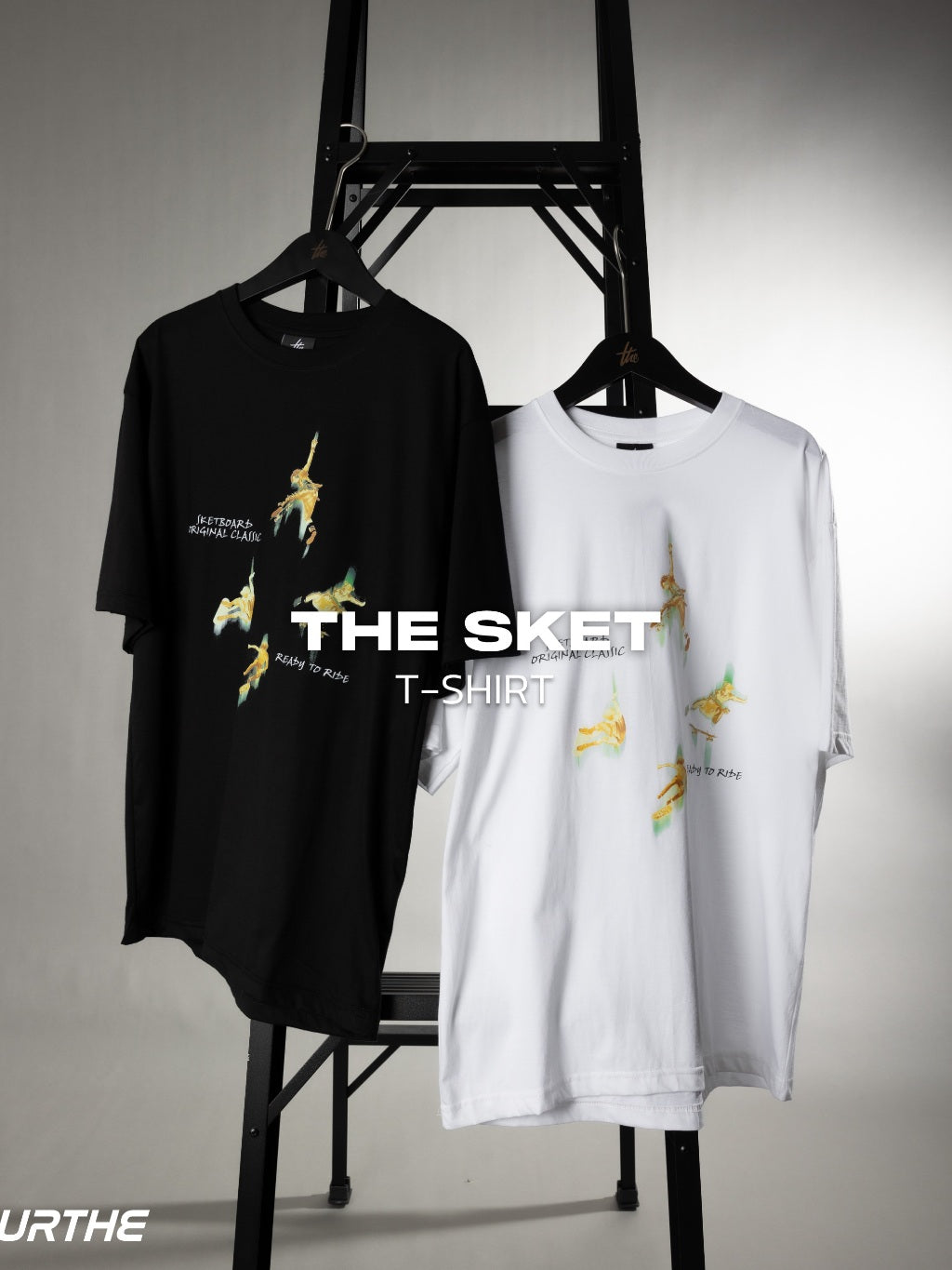 URTHE - เสื้อยืด แขนสั้น สกรีนลาย รุ่น UNISEX DFT