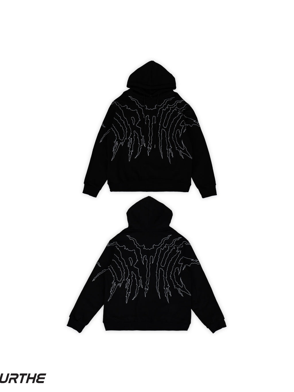 URTHE - เสื้อกันหนาว แขนยาว มีฮู้ด รุ่น HOODIE DEEPER DARK