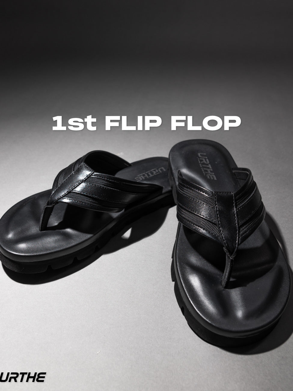 URTHE - รองเท้าแตะ หูหนีบ หุ้มหนังแท้ รุ่น 1ST FLIP FLOP