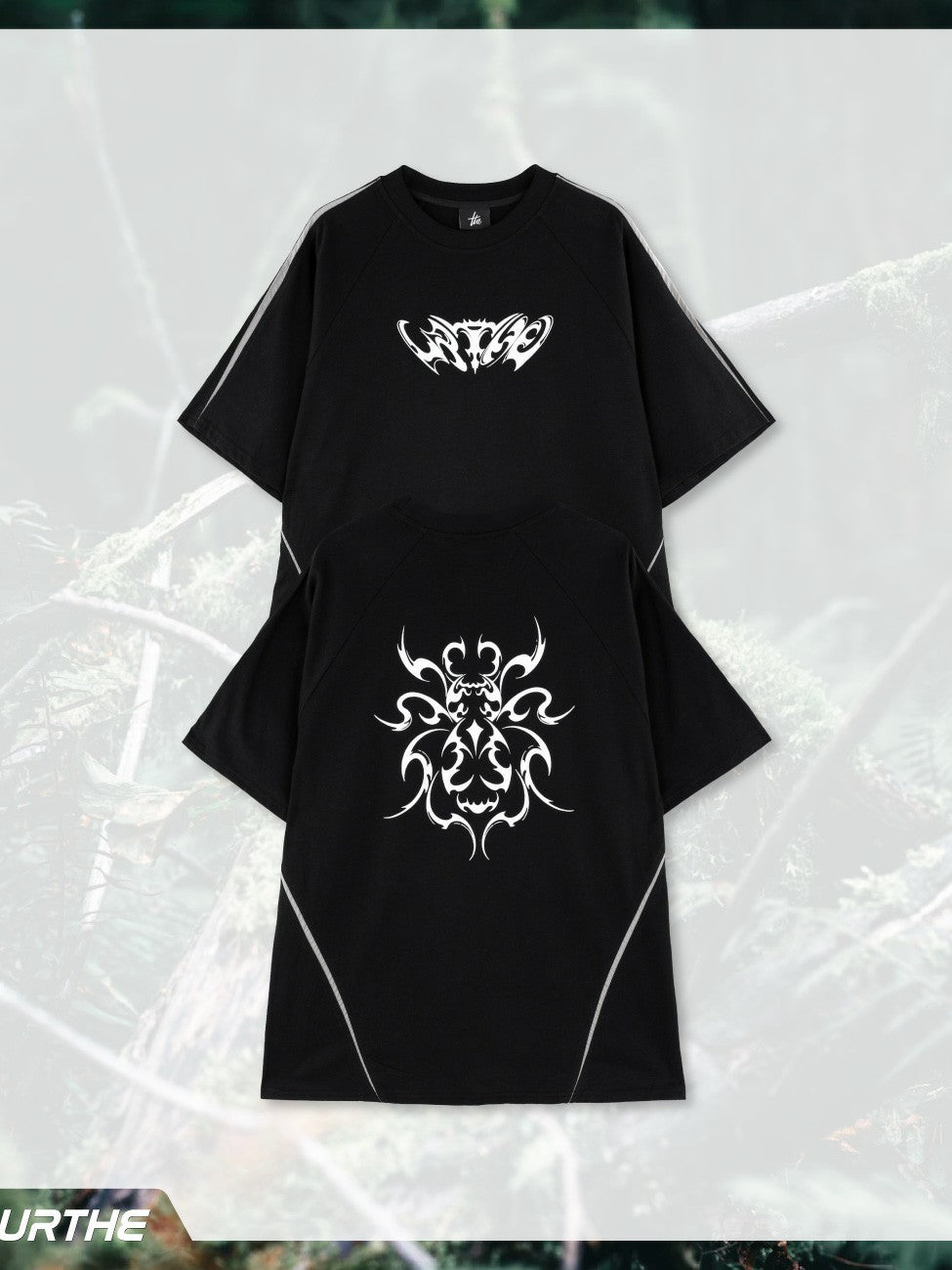 URTHE - เสื้อยืด แขนสั้น สกรีนลาย OVERSIZE รุ่น URTHE TARANTULA