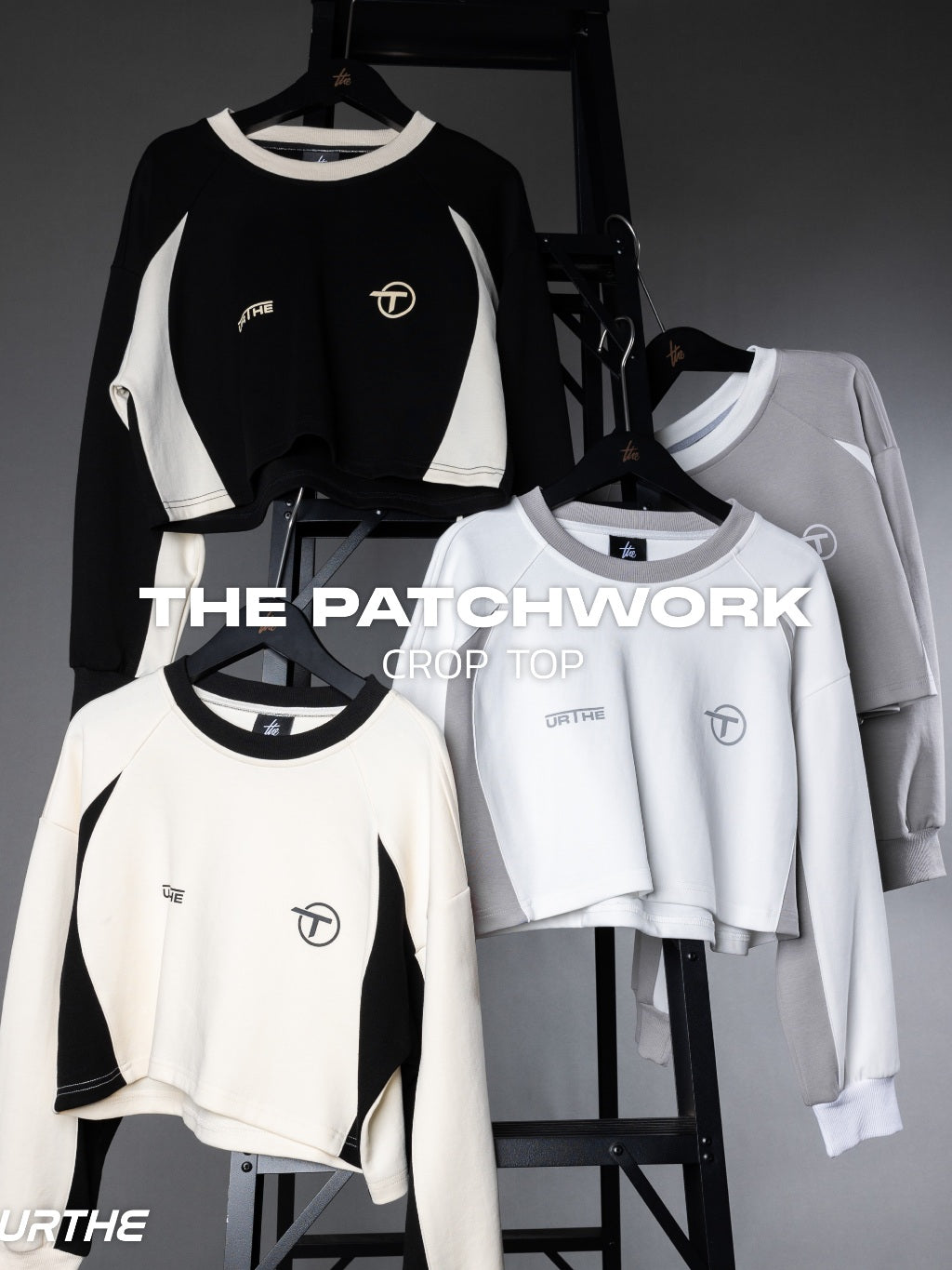 URTHE - เสื้อสเวตเตอร์ แขนยาว รุ่น THE PATCHWORK