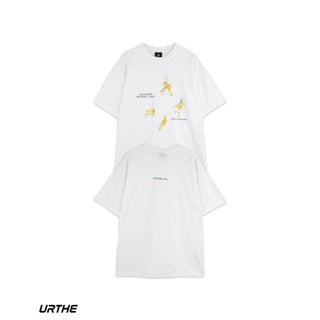 URTHE - เสื้อยืด แขนสั้น สกรีนลาย รุ่น UNISEX DFT