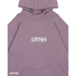 URTHE - เสื้อฮู้ด แขนสั้น OVERSIZE สกรีนลาย รุ่น THE PART HOODIE