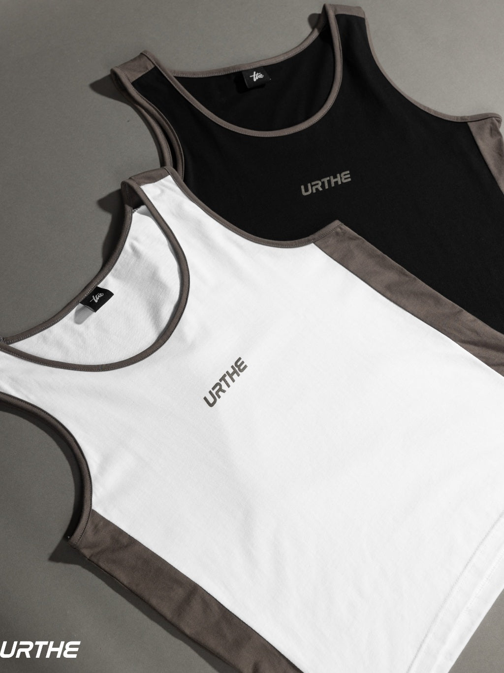 URTHE - เสื้อยืด แขนกุด สกรีนลาย รุ่น TANK TOP CUTOFF