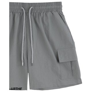 URTHE - กางเกงขาสั้น คาร์โก้ เอวยืด รุ่น CARGO SHORTS