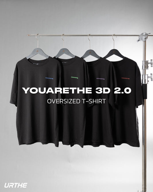 URTHE - เสื้อยืด แขนสั้น สกรีนลาย รุ่น YOUARETHE 3D 2.0